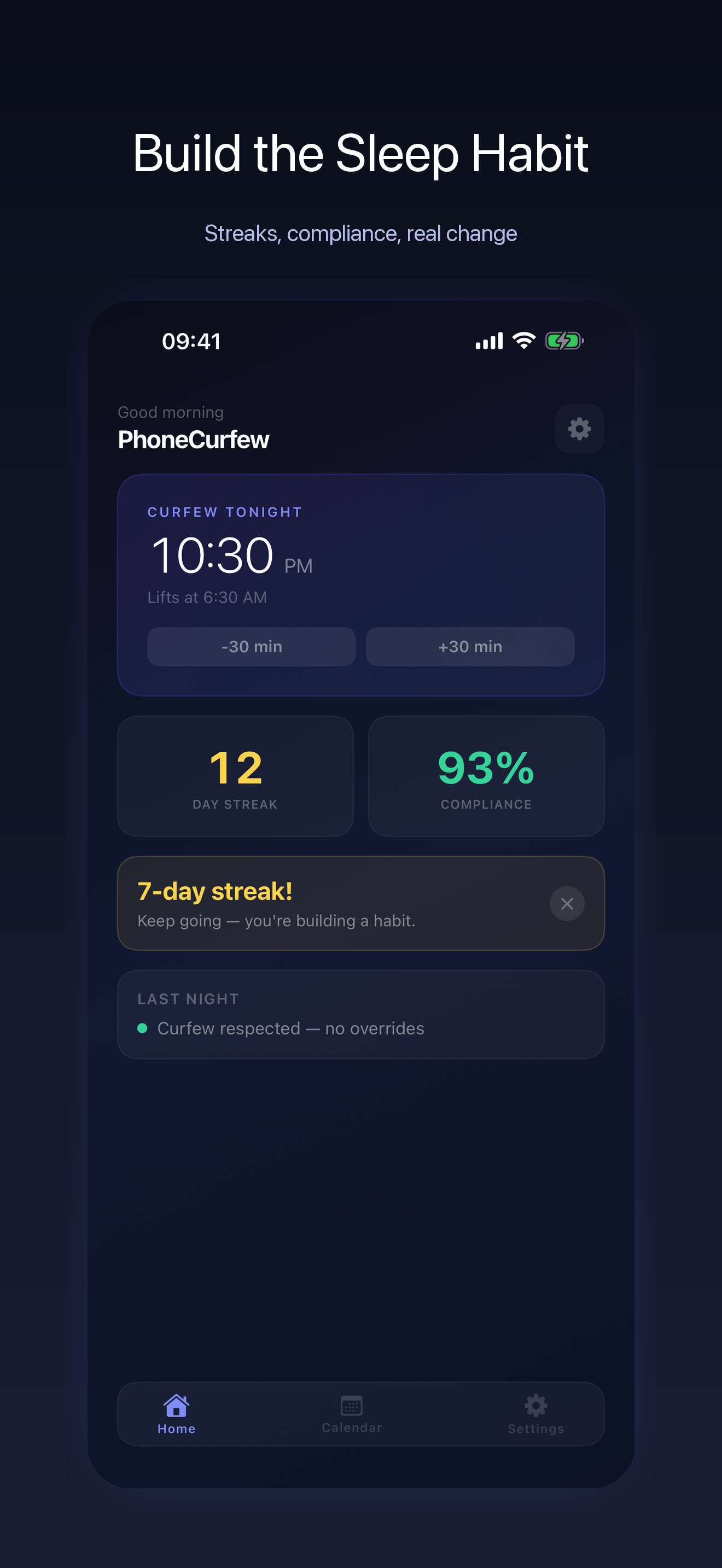 PhoneCurfew screenshot 1